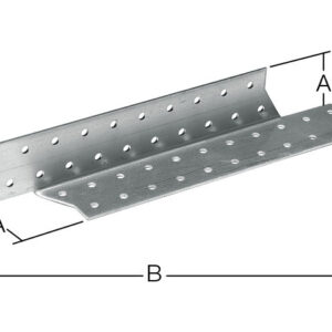 Держатель балки левый 40х170 мм DB L белый цинк STARFIX
