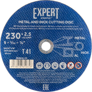 Круг отрезной 230х2.5x22.2 мм для металла и нерж. стали EXPERT STARTUL