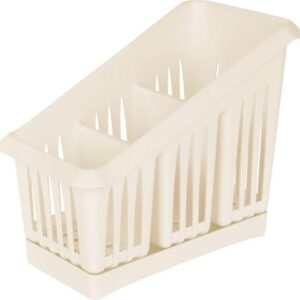 Сушилка для столовых приборов, 200х120х160 мм., молочный туман, PLAST TEAM