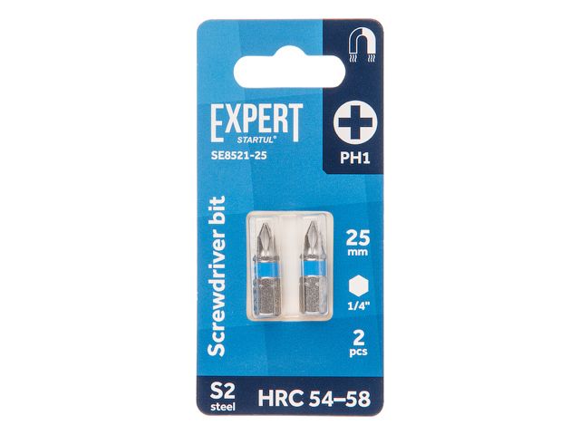 Насадка крестообразная PH1 25мм 2шт EXPERT STARTUL (SE8521-25)