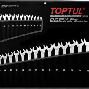 Набор ключей комбинир. 6-32мм 26шт (черное полотно) TOPTUL