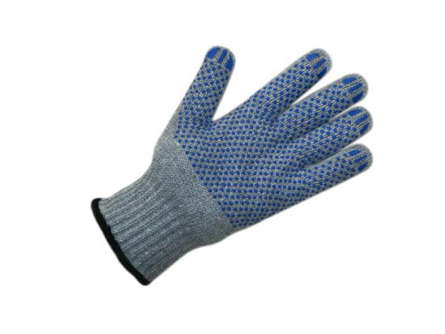 Перчатки п/шерстяные с ПВХ "Спец", 7 класс, серые (мин. риски)