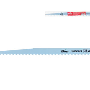 Пилка сабельная по дереву S300W (1 шт.) WORTEX высокоуглеродистая сталь HCS, 300 мм длина