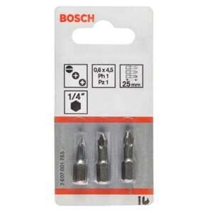 Набор бит шестигран. Ph1,2,3 25мм Bosch (2607001752)