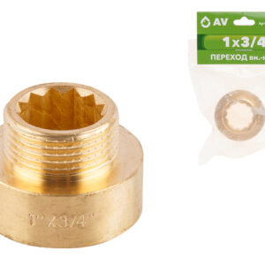 Переход 1" вн. х 3/4" нар., AV Engineering (инд. упак.)