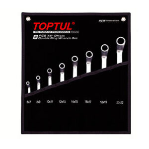 Набор ключей накидн. 6-32мм 12шт (черное полотно) TOPTUL