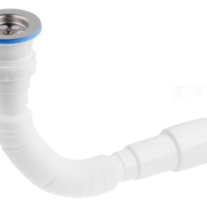 Сифон 1 1/2"х40/50 гофрированный, выпуск 64мм, AV Engineering