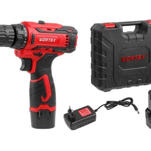 Аккум. дрель-шуруповерт WORTEX BD 1220 Li в чем. 12 В, 30 Н*м, 2х1.5 А*ч, БЗП 10 мм