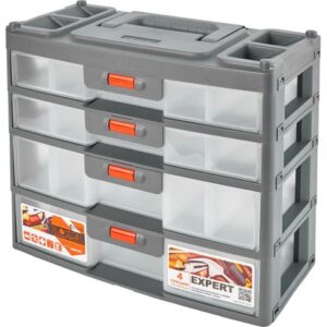 Сет для мелочей Blocker Expert, 4 секции, серо-свинцовый/оранж., BLOCKER