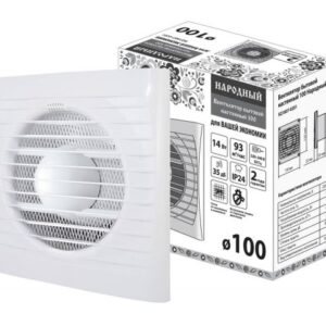 Вентилятор бытовой настенный 100 Народный, TDM