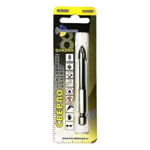 Сверло по кафелю/стеклу 8 мм QUADRO Trio-Diamond