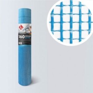 Стеклосетка штукатурная 5х5, 1мх50м, 1300Н, синяя, EXTRA