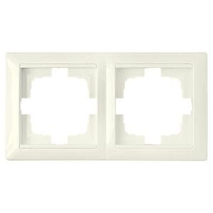 Рамка 2-местная бежевая, Стиль, BYLECTRICA