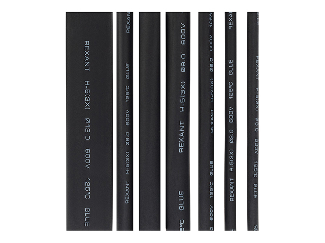 Набор термоусадочных трубок No7 (КЛЕЕВОЙ) REXANT