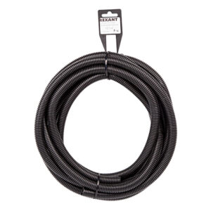 Труба автомобильная гофрированная ПП d12,7 мм, разрезная, (бухта 5 м/уп.)