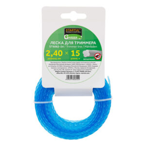 Леска ф 2.4 мм х 15 м бесшумная STARTUL GARDEN