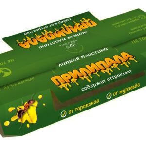 Липкая пластина от тараканов и муравьев "Прилипала", 1 шт.