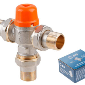 Термостатический смесительный клапан 1/2", AV Engineering (инд. упак.)