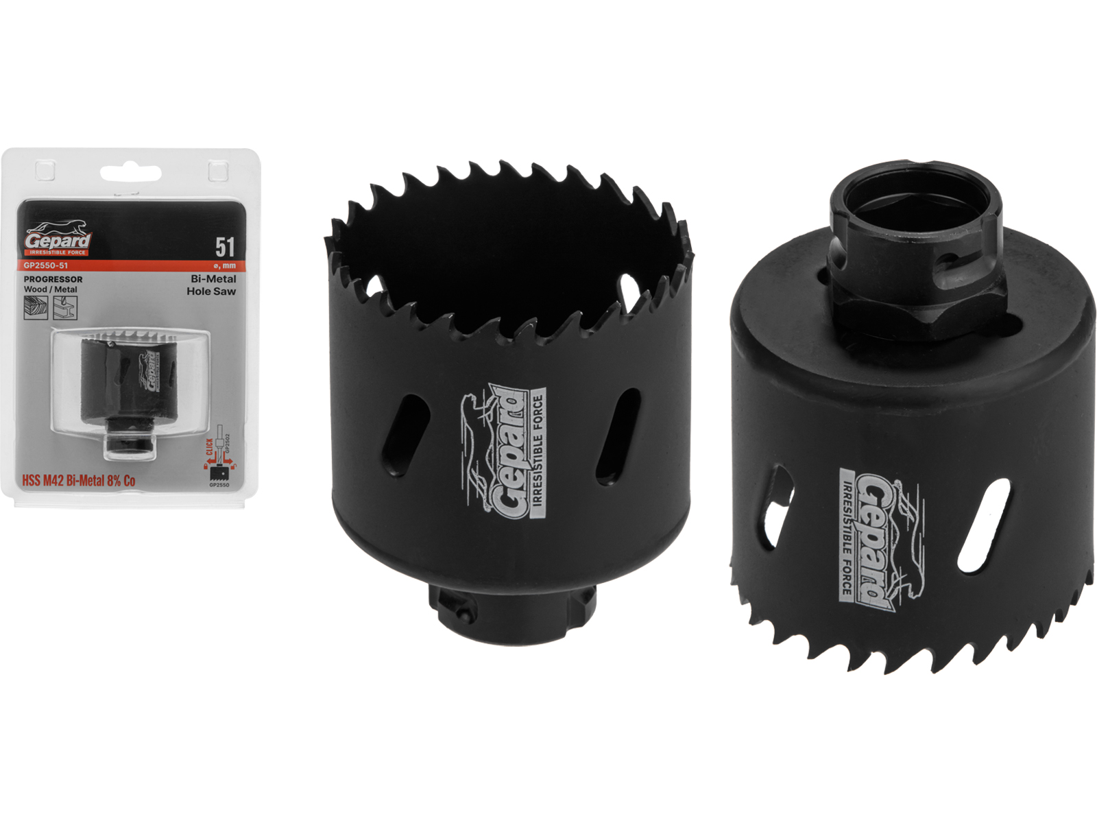 Коронка биметаллическая d51 мм PROGRESSOR GEPARD