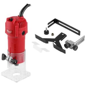 Фрезер кромочный WORTEX LX MM 6016 E в кор. + аксессуары 600 Вт, цанга 6/8 мм, 30000 об/мин