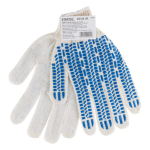 Перчатки х/б с ПВХ "Протектор", 7,5 класс STARTUL