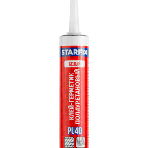 Клей-герметик полиуретановый PU40 STARFIX, белый 300 мл