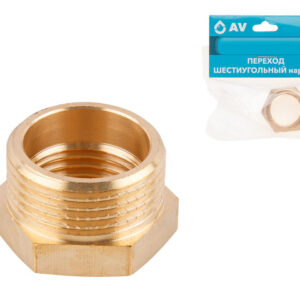 Футорка 1" нар. х 3/4" вн., AV Engineering (инд. упак.)