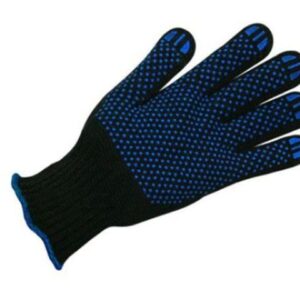 Перчатки п/шерстяные с ПВХ "Спец", 7 класс, черные (мин. риски)