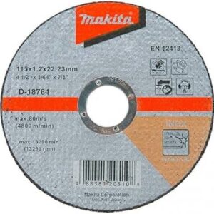 Круг отрезной 115х1,2х22,23 мм  для стали/нержавеющей стали плоский WA60T  MAKITA