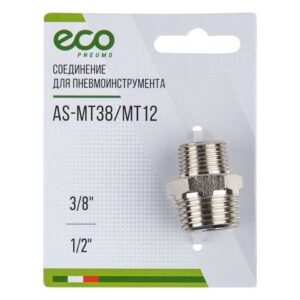 Соединение нар. резьба 3/8" х нар. резьба 1/2" (сталь) ECO