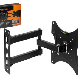 Кронштейн для телевизора 14"-43" наклонно-поворотный ЮПИТЕР