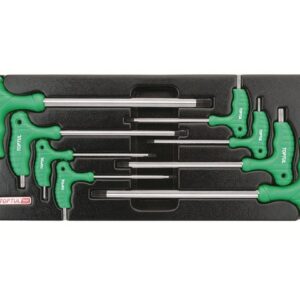 Набор-сет ключей L-Type Torx Т10-Т50 8шт 434х176мм TOPTUL