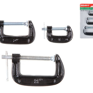 Набор струбцин G-образных 25мм, 50мм, 75мм ВОЛАТ