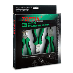 Набор бокорезы, плоскогубцы, тонкогубцы 3пр. TOPTUL