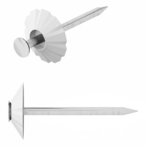 Гвозди декоративные 1.8х32 мм белая шляпка (100 шт в зип-локе) STARFIX