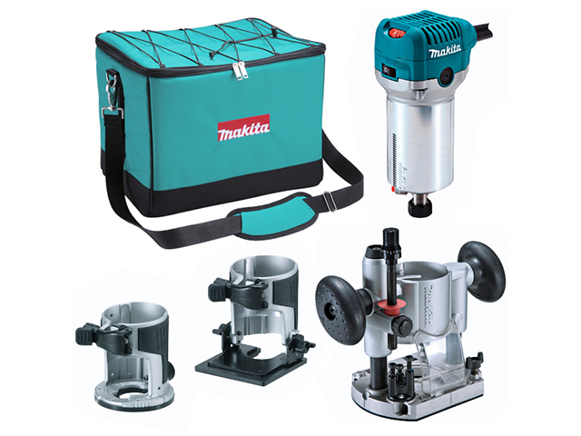 Фрезер кромочный MAKITA RT 0700 CX2 + аксессуары в сумке