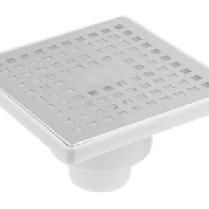 Сливной трап вертикальный D 50, с сухим затвором, решетка нерж. 150х150 мм, AV Engineering