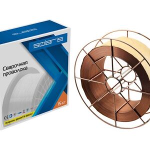 Проволока сварочная омедненная ER 70S-6 ф0,8мм (катушка BS300 15 кг) SOLARIS