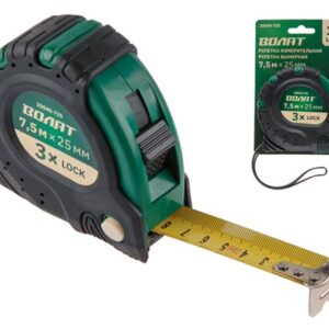 Рулетка  7,5м/25мм обрезин. корп. ВОЛАТ