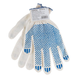 Перчатки х/б с ПВХ "Точка", 7,5класс STARTUL