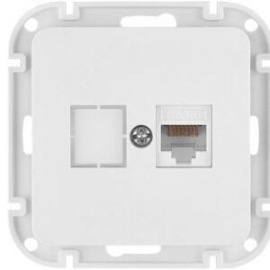 Розетка 1-ая компьютерная (скрытая) белая, Astrum, BYLECTRICA