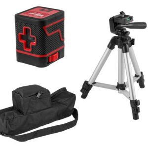 Нивелир лазерный Wortex LL 0210 X со штативом в кор. 2х110°, до 15 м, +/- 0.4 мм/м, зеленый