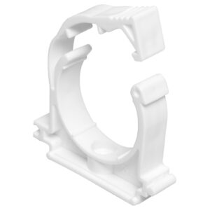 Клипса (опора) ПП c фиксатором 20мм, бел. РТП