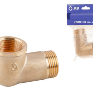Колено 3/4" вн.-нар., AV Engineering (инд. упак.)