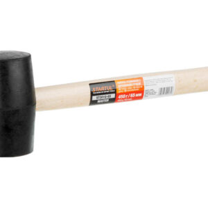 Киянка резиновая черная 0,45кг с дер. ручкой STARTUL MASTER (ST2010-65)
