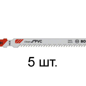 Пилка лобз. по пластику T102H (5 шт.) BOSCH
