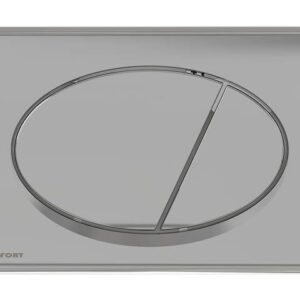 Кнопка для инсталляции (хром - глянцевая), Komfort