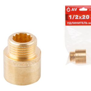 Удлинитель 1/2" вн.-нар. х 20 мм, AV Engineering (инд. упак.)