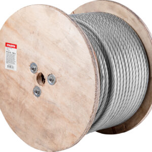 Трос стальной в ПВХ М12(10) DIN 3055 (бухта 100 м) STARFIX