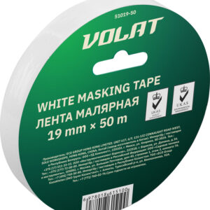 Лента малярная 19ммх50м белая ВОЛАТ
